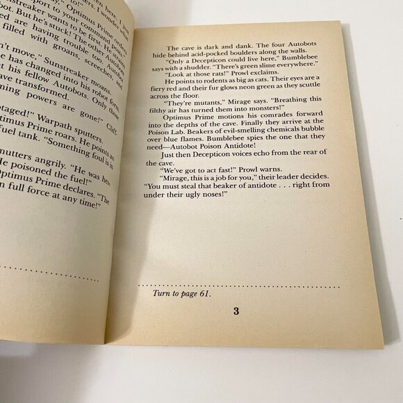 The Transformers Deception Poison by Judith Bauer Stamper Book Flaws - Picture 12 of 16